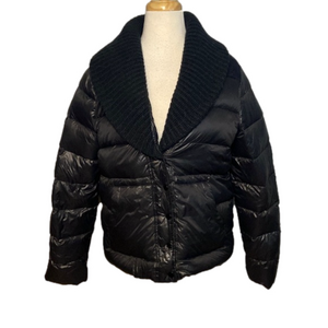 American Eagle Puffer Jacket Duck Down Waterfowl Feathers Black L